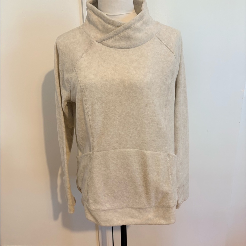 Xersion Cream Cowl Neck Pullover Sweater